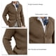 thumbnail image 1 of Chaqueta De Hombre De Color Puro Informal Transpirable Cuello Levantado Cuello En V Chaqueta De Hombre Mantenimiento Cálido Para Fiestas Y Viajes ANGGREK Ropa, 1 of 6