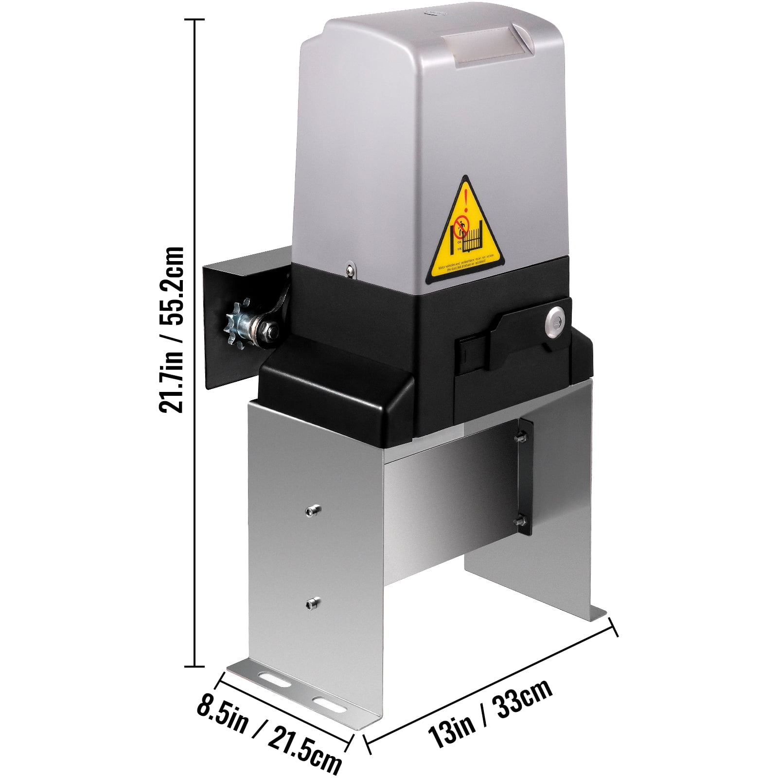 KFFKFF Commercial Ice Maker, 110LBS/24H, 33LBS Storage, Stainless Steel, 5x18 Cubes, Freestanding, for Restaurant, Bar, Coffee Shop