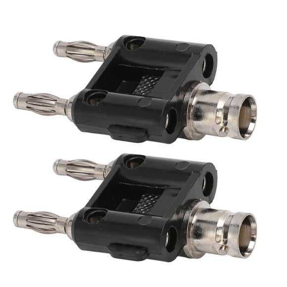 Banana Connector, J.20022 2PCS BNC Conductivity Banana Connector Adapter for Electronic Equipment