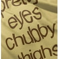 thumbnail image 4 of Pretty Eyes Chunky Thighs Adorable Youth T Shirt Tee Girls Infant Toddler Brisco Brands 2T, 4 of 5