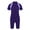 Purple, variant on Kids Girls Swimsuit One-piece Short Sleeves Bathing Suit Rash Guard Surfing Wetsuit Purple 10