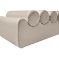 thumbnail image 3 of Meridian Furniture Rumble Taupe Vegan Leather Bench, 3 of 10