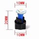 thumbnail image 2 of Car Auto PC74 T5 LED Twist Socket Instrument Panel Cluster Plug Dash Light Mix Bulb Green Red Blue, 2 of 5