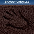 thumbnail image 3 of Smiry Luxury Chenille Bathroom Rugs, Extra Soft and Absorbent Bath Mat, Brown, 16"x24", 3 of 9