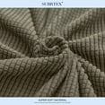 thumbnail image 5 of Subrtex Stretch 2-Piece Textured Grid Sofa Slipcover Jacquard Non Slip Couch Cover (Olive Drab, Armchair), 5 of 7