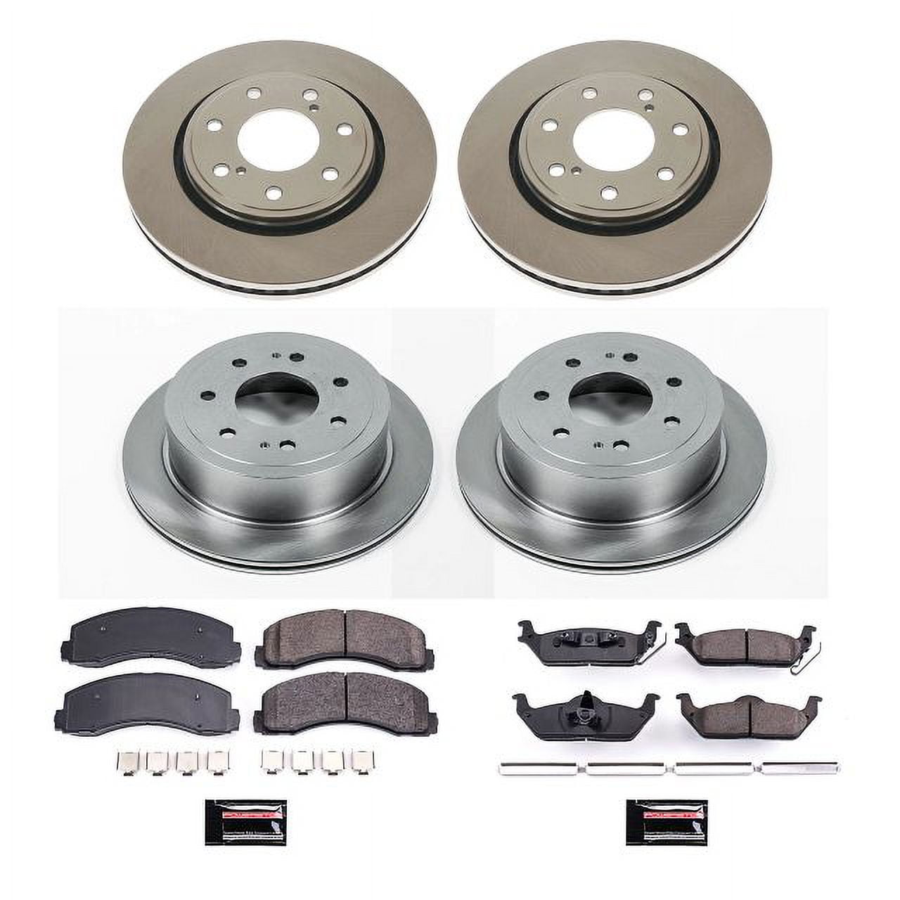 PowerStop Front and Rear Stock Replacement Brake Pad and Rotor Kit Fits: FORD Select Models KOE5973