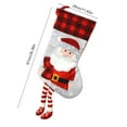 thumbnail image 3 of Large Christmas Stocking for Fireplace Mantel – 26 Inch Big Xmas Sock for Holiday Decoration, Candy & Gift Storage – Multicolor Polyester Christmas Decor for Home, Tree, or Bedside, 3 of 5