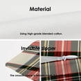 thumbnail image 4 of Scottish Tartan Throw Pillow Covers,Green Wool Plaid Symmetric Square Fashion Decorative Pillow Covers Digital Printing Blended Fabric for Couch Sofa Bed Invisible Zipper 12X20 in, 4 of 6