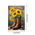 thumbnail image 4 of Amhnf Howdy Yall Sunflowers In Cowboy Boots Garden Flag For Home Outdoor Garden Yard Decor 12x18 inch, 4 of 5