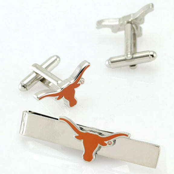Men's Texas Longhorns Cufflinks and Tie Bar Gift Set