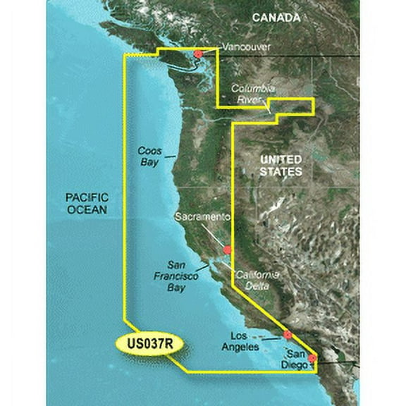 Garmin BlueChart® g3 Vision® HD - VUS037R - Vancouver - San Diego - microSD™/SD™