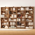 thumbnail image 4 of IRONCK Bookshelves and Bookcases Set of 2 Floor Standing 6 Tiers Display Storage Shelves 70 in Tall Bookcase Home Decor Furniture for Home Office, Living Room, Bed Room, 4 of 14