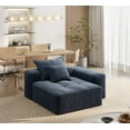 thumbnail image 3 of Modern Oversized Sparkling Chenille Fabric Sectional Sofa with 2 Pillows, 56.7"L x 56.7"W x 25.6"H for Living Room, 3 of 7