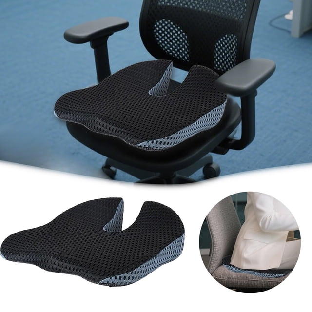 Orthopedic Seat Cushion For And With Coccyx Support And Comfortable Memory Foam