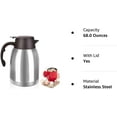 thumbnail image 5 of SSAWcasa Thermal Coffee Carafe Dispenser Large Capacity 68oz Stainless Steel Thermos Flask Unbreakable Double Wall Vacuum Water Tea Pot Beverage Pitcher for Party(Classic Silver), 5 of 8