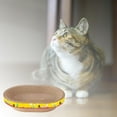 Pet Cat Scratcher Bowl Oval Corrugated Cat Scratching Pad Nest Training