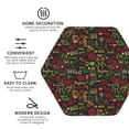 thumbnail image 3 of Kdxio Doodle Barbeque 1 Funny Coasters,4 Pcs Leather Coasters,Housewarming Gifts,Protect Furniture from Water Marks Scratch and Damage, 3 of 6