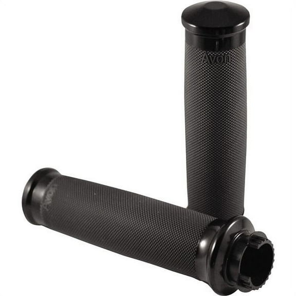 Black Avon Grips Custom Contour Metric Cruiser Grips