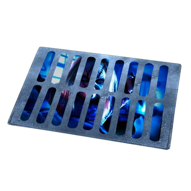 Felpudo de Halloween con trampa de payaso, almohadilla de suelo de terror, ilusión 3D, Felpudo de puerta de terror divertido, Alfombra de piso antideslizante, Alfombra de entrada del Hogar Fivean unisex