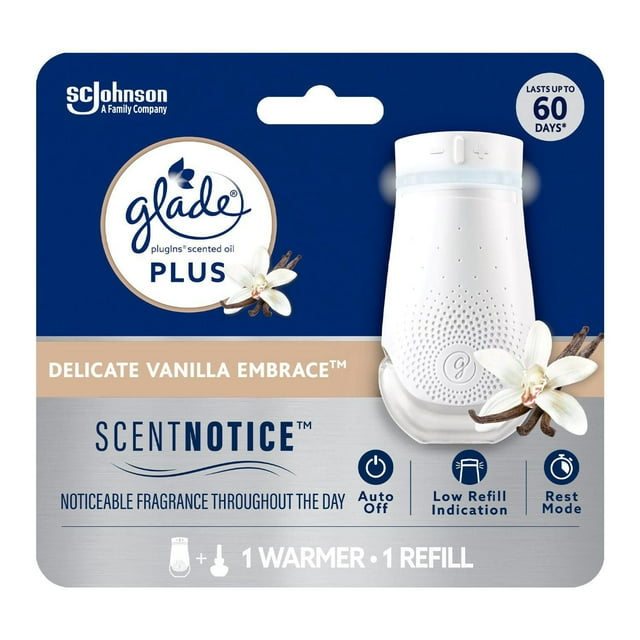 Glade Plugins® Plus Air Freshener Oil, Delicate Vanilla Embrace
