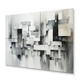 thumbnail image 2 of Designart "Zen in Grey Abstract II" Minimalism Metal Wall Art, 2 of 5