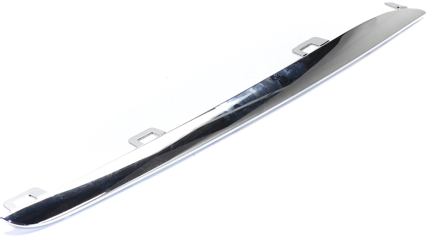 Grille Trim Compatible with 2015-2018 Mercedes Benz C300 2015 C400 Right Passenger Side, Upper Chrome
