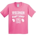 thumbnail image 3 of Inktastic Wisconsin Awesome Since 1848 Youth T-Shirt, 3 of 5