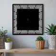 thumbnail image 6 of Black Geometric Wooden Wall Clock Silent Non Ticking, Greek Key Design Abstract Modern Art Square Wall Clocks Battery Operated, Decor Clock for Home Office, Living Room, Kitchen, 10 Inch, 6 of 9