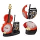 thumbnail image 3 of Reloj Despertador De Violín, Función De Sacapuntas De Lápiz De Moda Retro, 3 of 7