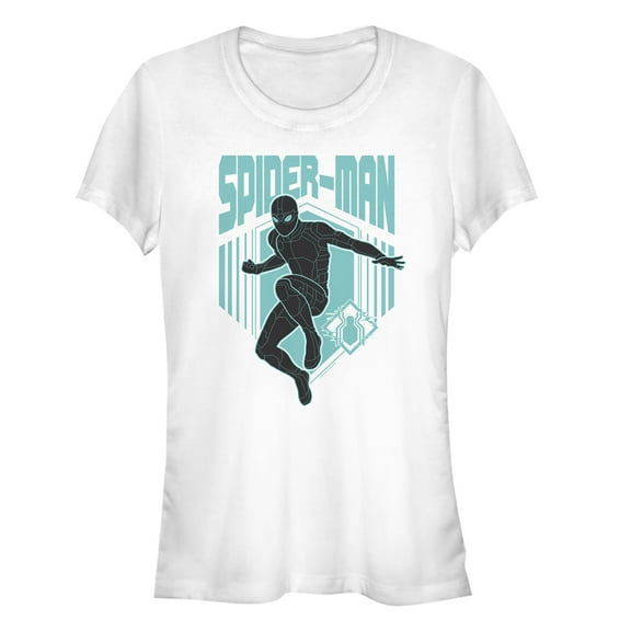 Junior's Marvel Spider-Man: Far From Home Shadow Streak  Graphic Tee White Small