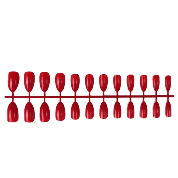 Vogacara 24 Uds. De uñas postizas, accesorios de moda para mujer, puntas de uñas para niñas, rojo oscuro Type3 NO3 Vogacara CE011429-16