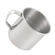 thumbnail image 1 of Injueey Taza de acero inoxidable resistente a la oxidación con asa, tazas de acero inoxidable para acampar, regalos prácticos Mostrada, 1 of 6