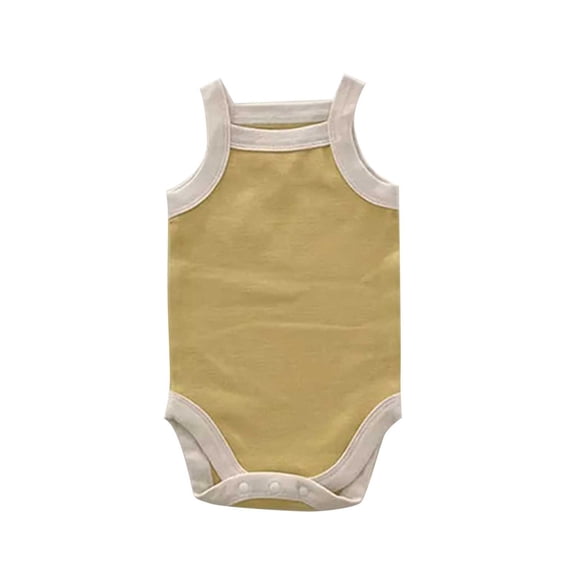 Akiihool Baby Boy Clothes Short Sleeve Baby Short Sleeve Onesie Sublimation For Casual Summer (Yellow,0-6 Months)