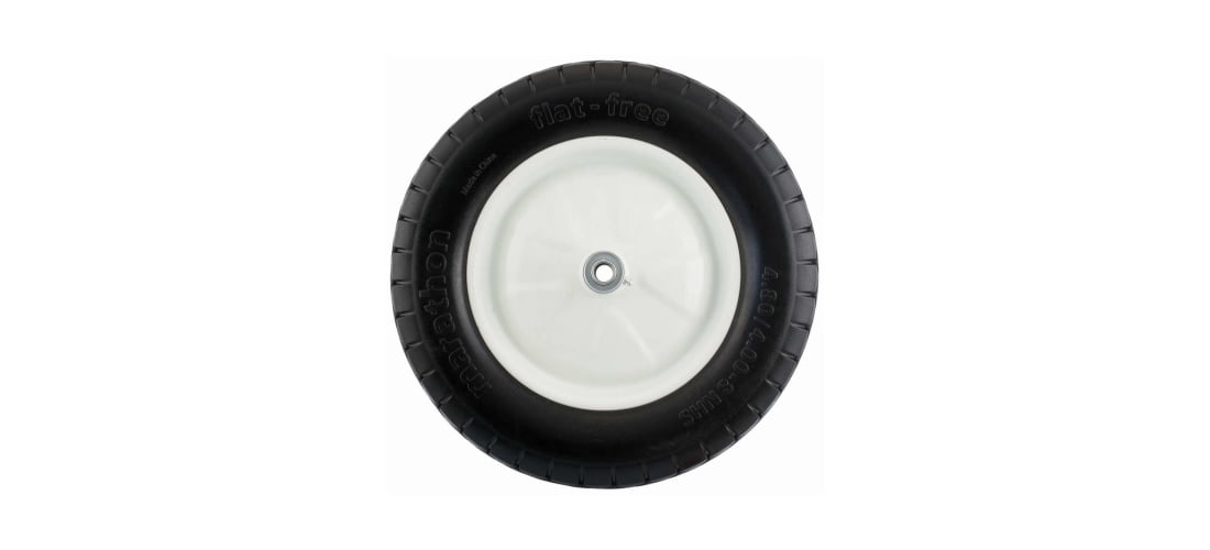 Marathon Tire 4.80/4.00-8, 6 Inch Centered Hub Flat Free Knobby Replacement Tire