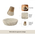 thumbnail image 5 of Ellementry Marble Mortar and Pestle Set – Handcrafted Stone Spice Grinder & Herb Crusher – Manual Kitchen Grinding Tool for Spices, Nuts & Seeds – Heavy Duty Pestle and Mortar, 100% Marbel, 5 of 7