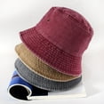 thumbnail image 1 of Fisherman Hat Vintage Foldable Denim Simple Style Bucket Hat for Men, 1 of 8