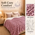 thumbnail image 4 of PYROEPLEEA Heated Electric Blanket Full Size 72 x 84 in, Flannel Sherpa, 6 Heat Settings, 1-12 Hour Auto Off, Machine Washable for Bed or Couch-Pink Purple Leopard, 4 of 8