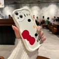 thumbnail image 3 of Sanrio Toy Hello Kitty 3D Wave Case For iPhone 15 14 13 12 11 Pro Max Mini X XR XSMAX 8 7 6S Plus Soft Silicone Cover, 3 of 6