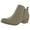 Dark Mushroom/Natural Oiled Suede, variant on Women's Lucky Brand Basel Bootie