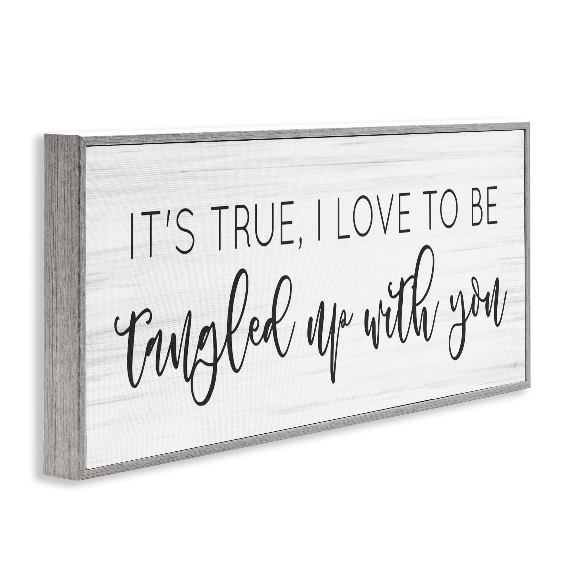 Stupell Industries Tangled Up With You Gray Framed Giclee Art, design by Lux + Me Designs
