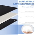 thumbnail image 4 of Outsunny Folding Chaise Lounge, Padded Reclining Tanning Chair, Black, 4 of 10