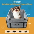 thumbnail image 6 of Petbobi Dog Car Seat Waterproof and Portable Pet Booster Carrier Seat with Safety Clip-On Leash and PVC Support Pipe for Small/ Medium Dog up to 15lbs, 6 of 8