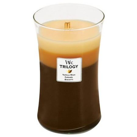 Candle Café Sweets Trilogy Large Jar, Our premium WoodWick candle in a beautiful blend of color and fragrance By