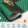 thumbnail image 3 of HOMERRY Xmas Rug Plaid Home Decor Carpet Indoor Modern Washable Non-slip Throw Rug for Living Room 5' x 7' Green, 3 of 5