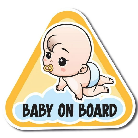 Magnet Me Up Boy Baby on Board Magnet Decal, 5 inches, Automotive Magnet
