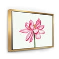 thumbnail image 3 of Designart 'Ancient Detail of A Pink Lotus' Traditional Framed Canvas Wall Art Print, 3 of 5