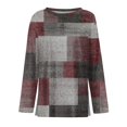 thumbnail image 5 of Sweaters for Women Long Sleeve Tops Round Neck Loose Casual Blouses Pink XL, 5 of 6