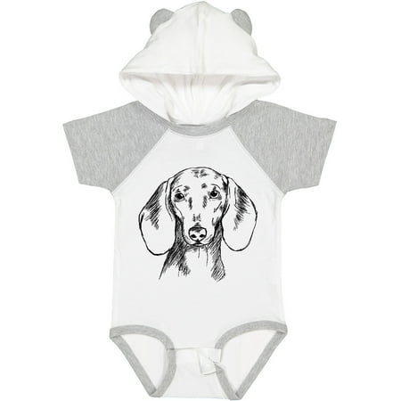 

Inktastic Dachshund Sketch Portrait Gift Baby Boy or Baby Girl Bodysuit