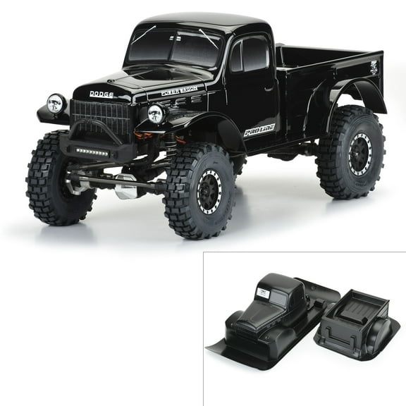 Pro-Line Racing 1946 Dodge Power Wagon Black 12.3 WB Crawlers PRO349918 Car/Truck  Bodies wings & Decals