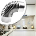 1X 50100Mm 90° Flue Elbow Pipe Chimney Liner Bend Multi Flue Stove